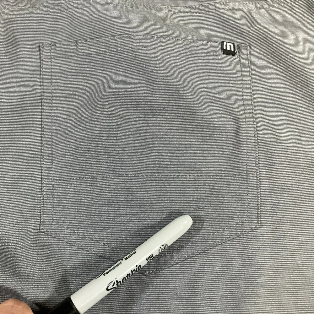 Travis Mathew Slacks Golf Pants Mens 40x32 Gray Tech Stretch 1MQ534